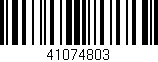 Código de barras (EAN, GTIN, SKU, ISBN): '41074803'