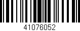 Código de barras (EAN, GTIN, SKU, ISBN): '41076052'