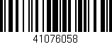 Código de barras (EAN, GTIN, SKU, ISBN): '41076058'