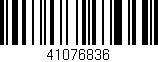 Código de barras (EAN, GTIN, SKU, ISBN): '41076836'