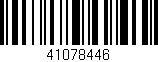 Código de barras (EAN, GTIN, SKU, ISBN): '41078446'
