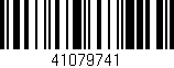 Código de barras (EAN, GTIN, SKU, ISBN): '41079741'