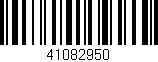 Código de barras (EAN, GTIN, SKU, ISBN): '41082950'