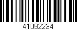 Código de barras (EAN, GTIN, SKU, ISBN): '41092234'