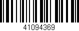 Código de barras (EAN, GTIN, SKU, ISBN): '41094369'