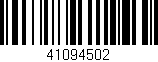 Código de barras (EAN, GTIN, SKU, ISBN): '41094502'