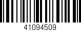 Código de barras (EAN, GTIN, SKU, ISBN): '41094509'