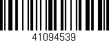 Código de barras (EAN, GTIN, SKU, ISBN): '41094539'