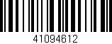 Código de barras (EAN, GTIN, SKU, ISBN): '41094612'