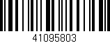 Código de barras (EAN, GTIN, SKU, ISBN): '41095803'