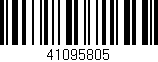 Código de barras (EAN, GTIN, SKU, ISBN): '41095805'
