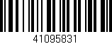 Código de barras (EAN, GTIN, SKU, ISBN): '41095831'