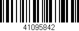 Código de barras (EAN, GTIN, SKU, ISBN): '41095842'