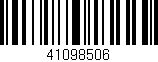 Código de barras (EAN, GTIN, SKU, ISBN): '41098506'