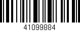 Código de barras (EAN, GTIN, SKU, ISBN): '41099884'