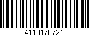 Código de barras (EAN, GTIN, SKU, ISBN): '4110170721'