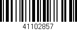 Código de barras (EAN, GTIN, SKU, ISBN): '41102857'