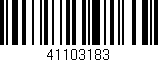 Código de barras (EAN, GTIN, SKU, ISBN): '41103183'