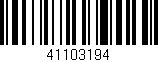 Código de barras (EAN, GTIN, SKU, ISBN): '41103194'