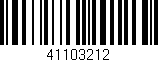 Código de barras (EAN, GTIN, SKU, ISBN): '41103212'