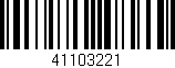 Código de barras (EAN, GTIN, SKU, ISBN): '41103221'