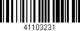Código de barras (EAN, GTIN, SKU, ISBN): '41103231'