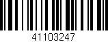 Código de barras (EAN, GTIN, SKU, ISBN): '41103247'