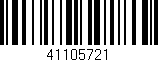 Código de barras (EAN, GTIN, SKU, ISBN): '41105721'