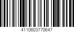 Código de barras (EAN, GTIN, SKU, ISBN): '4110603770647'