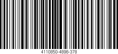 Código de barras (EAN, GTIN, SKU, ISBN): '4110850-4896-378'