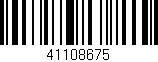 Código de barras (EAN, GTIN, SKU, ISBN): '41108675'