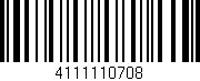 Código de barras (EAN, GTIN, SKU, ISBN): '4111110708'