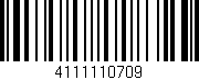 Código de barras (EAN, GTIN, SKU, ISBN): '4111110709'
