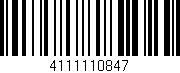Código de barras (EAN, GTIN, SKU, ISBN): '4111110847'