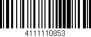 Código de barras (EAN, GTIN, SKU, ISBN): '4111110853'