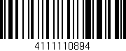 Código de barras (EAN, GTIN, SKU, ISBN): '4111110894'