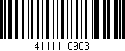 Código de barras (EAN, GTIN, SKU, ISBN): '4111110903'