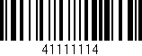 Código de barras (EAN, GTIN, SKU, ISBN): '41111114'