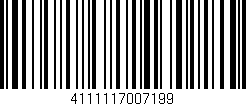 Código de barras (EAN, GTIN, SKU, ISBN): '4111117007199'