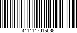 Código de barras (EAN, GTIN, SKU, ISBN): '4111117015088'