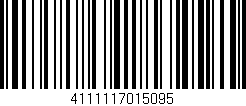 Código de barras (EAN, GTIN, SKU, ISBN): '4111117015095'