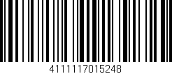 Código de barras (EAN, GTIN, SKU, ISBN): '4111117015248'