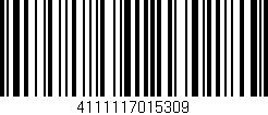Código de barras (EAN, GTIN, SKU, ISBN): '4111117015309'