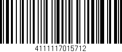 Código de barras (EAN, GTIN, SKU, ISBN): '4111117015712'