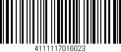 Código de barras (EAN, GTIN, SKU, ISBN): '4111117016023'