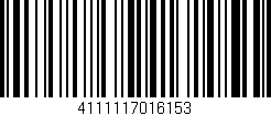 Código de barras (EAN, GTIN, SKU, ISBN): '4111117016153'