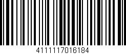 Código de barras (EAN, GTIN, SKU, ISBN): '4111117016184'