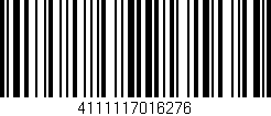 Código de barras (EAN, GTIN, SKU, ISBN): '4111117016276'