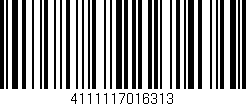 Código de barras (EAN, GTIN, SKU, ISBN): '4111117016313'