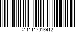 Código de barras (EAN, GTIN, SKU, ISBN): '4111117016412'
